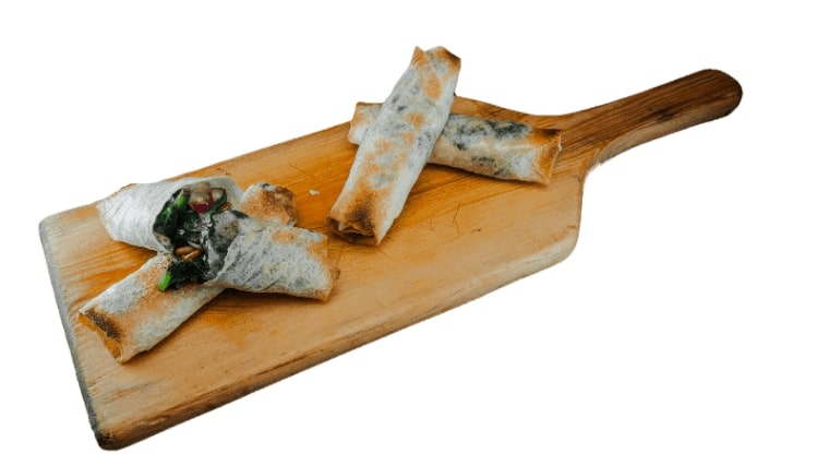 Rokakat Spinach with Pomegranate & Pine Nuts