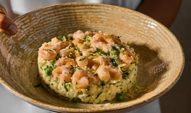 Greenery Shrimp Risotto