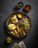 Turkish Benedict Eggs Plate