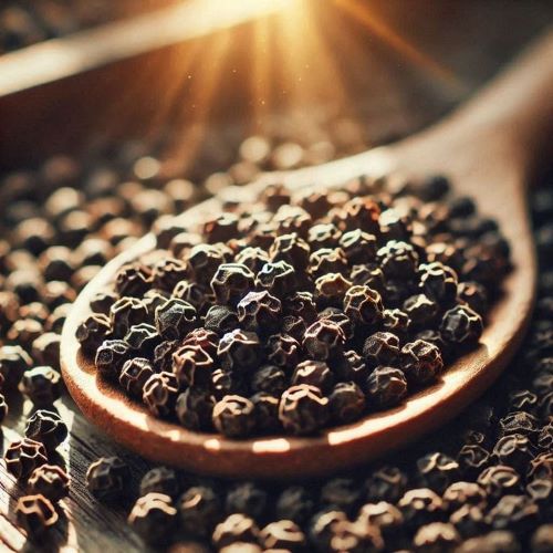Whole black pepper