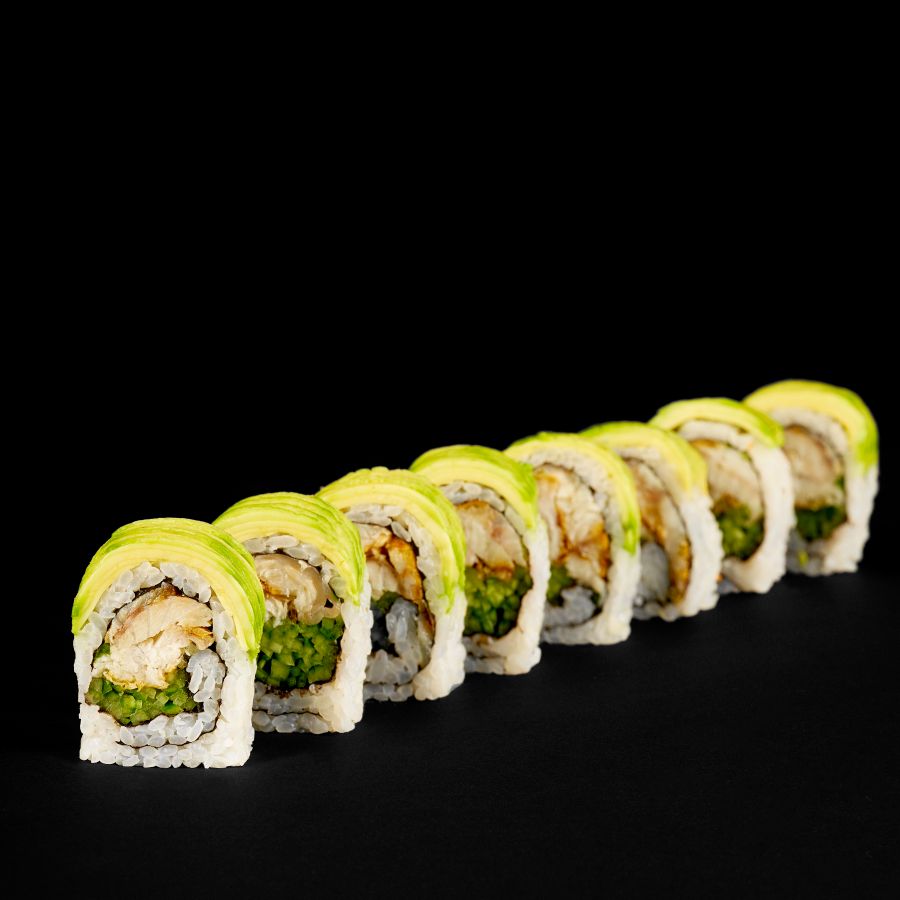 88 Avocado Caterpillar Roll