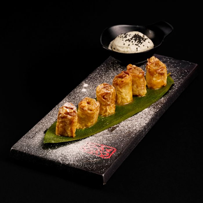 Fried Banana & Black Sesame Ice Cream