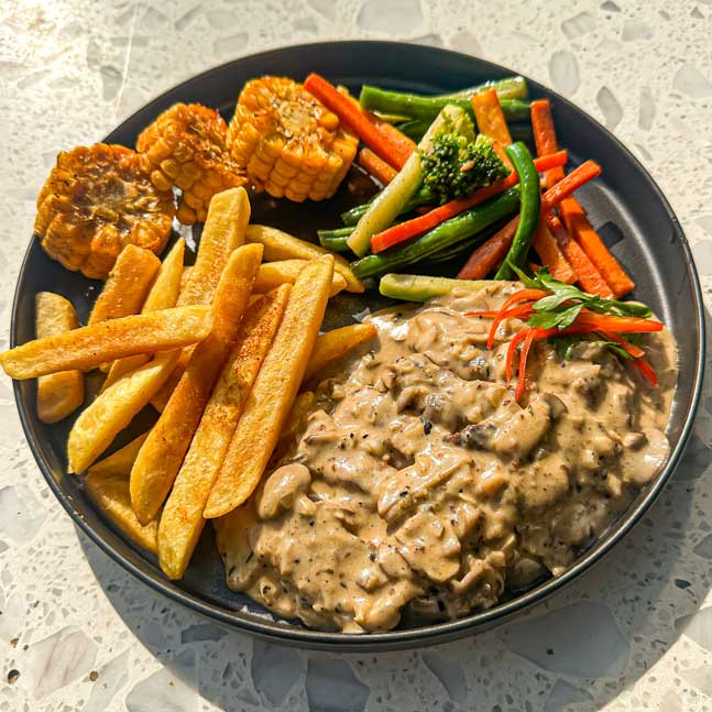 Pepper & Mushroom Steak Frites