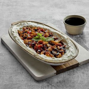 Labna with Eggplant Dibs Roman