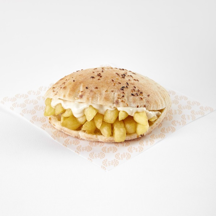 Fries Labneh Sandwich