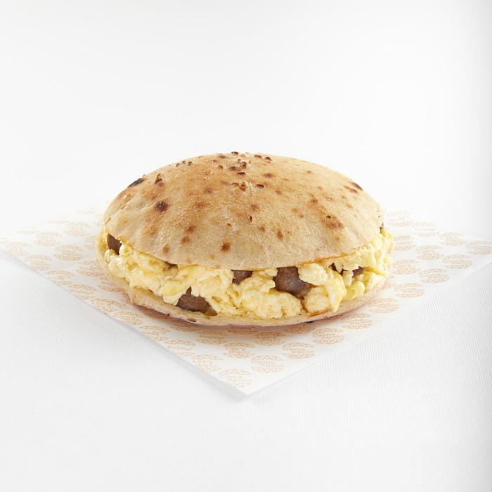 Sausage Scrambled Sandwich