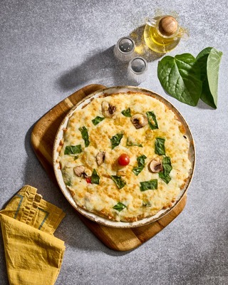 Spinach Pizza Omelette
