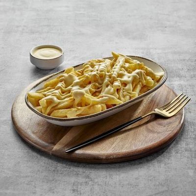 Fries Cheddar Sauce Plate