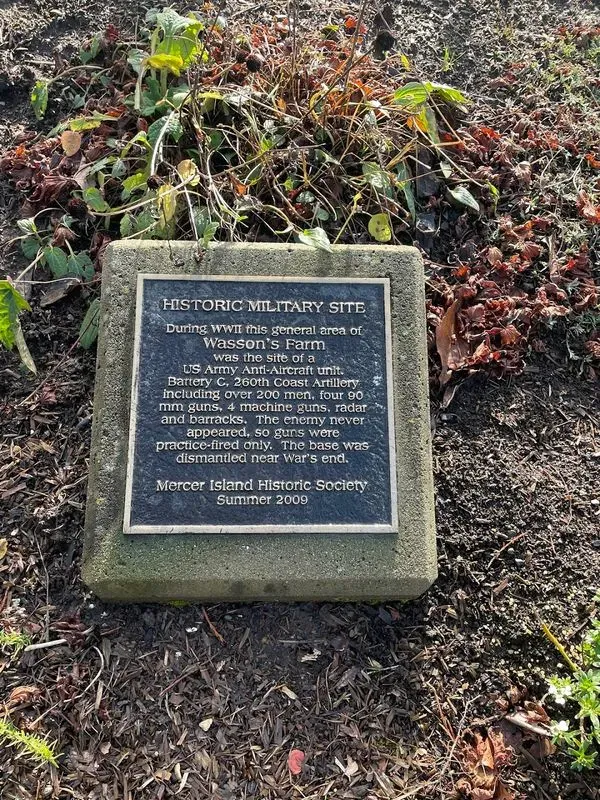Historic Military Site - Mercer Island Historical society