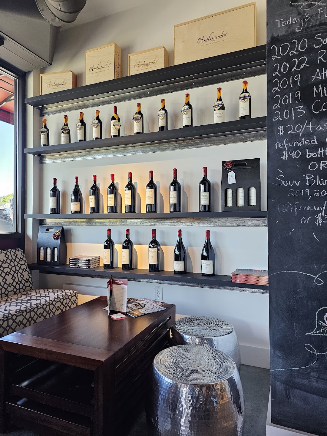 Woodin Creek Ambassador Wines of Washington Tasting Room