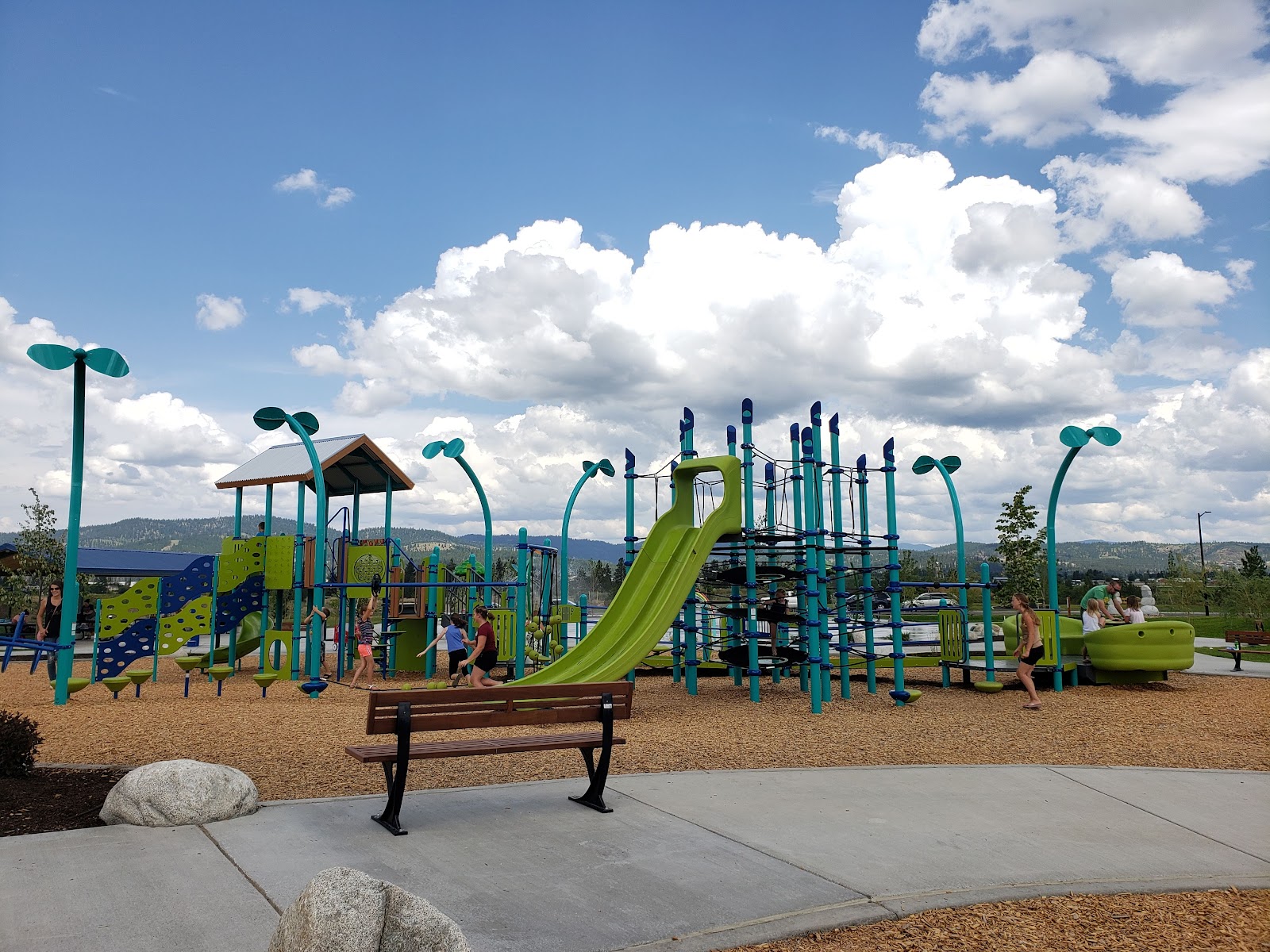 Photo of Orchard Park splash Pad.
