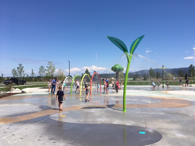 Photo of Orchard Park splash Pad.