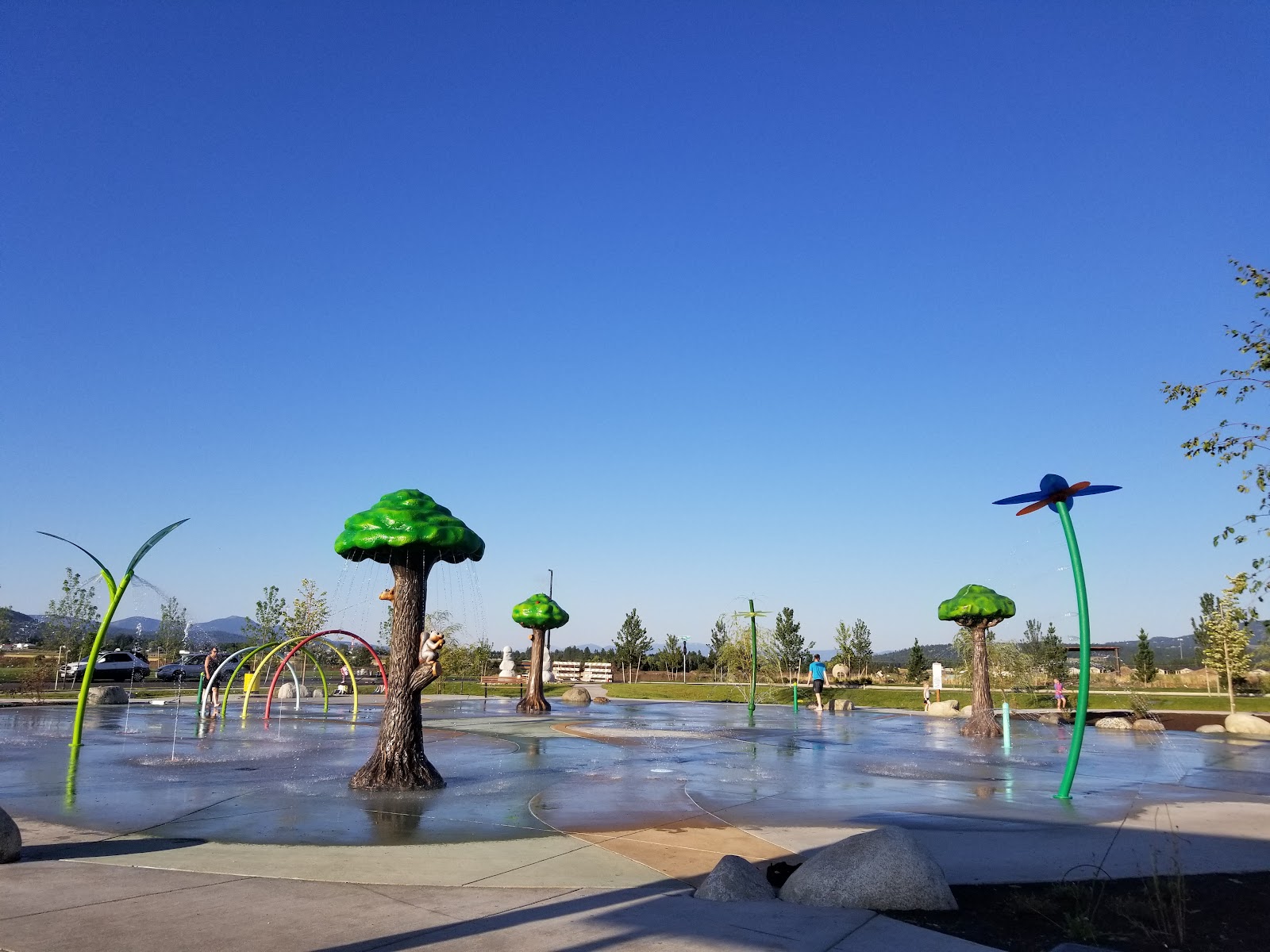 Photo of Orchard Park splash Pad.