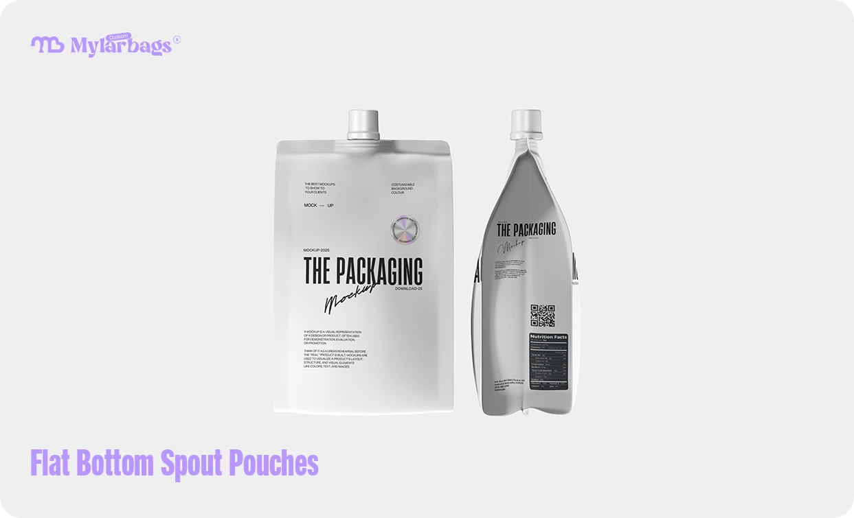 spout pouch bags flat bottom pouches