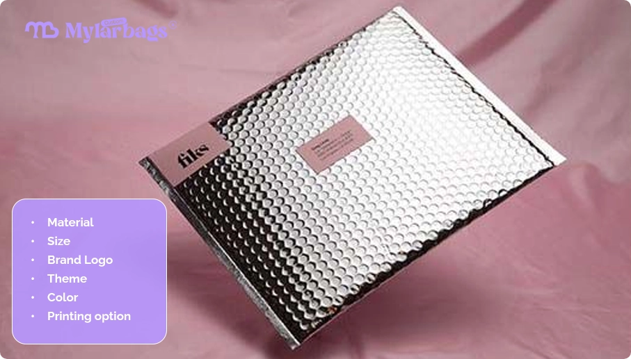 customized design for your bubble mailers