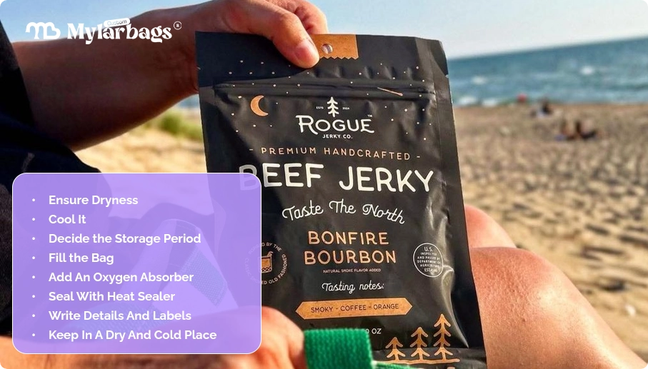 Properly Seal Dried Meat In Mylar Bags