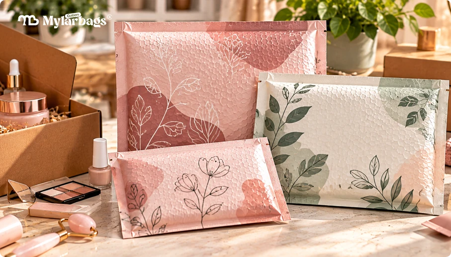 Beauty, Cosmetics, and Personal Care with bubble mailers