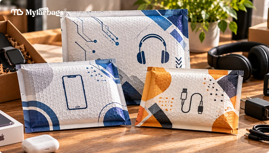 Electronics and Tech Accessories with bubble mailer
