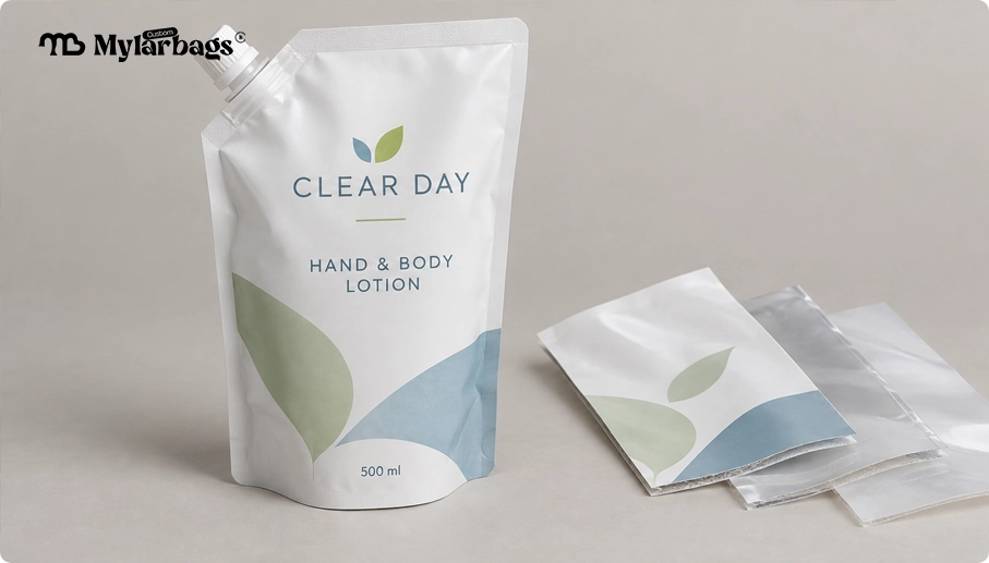 Lotion Refill Pouches Made Of