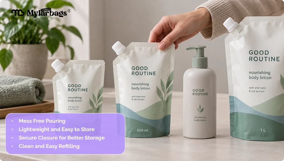 Lotion Pouches Becoming Popular For Reusable Skincare Packaging