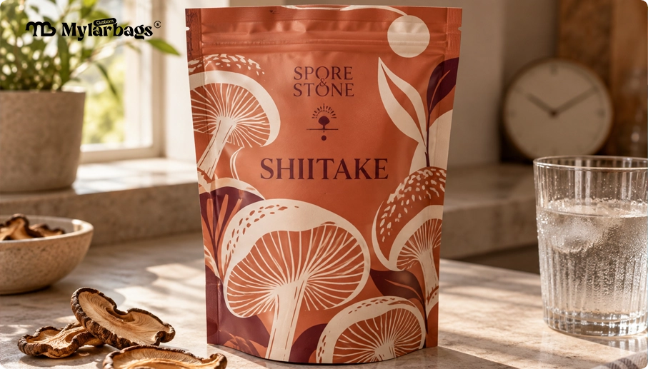 Custom Mylar bags Mushroom