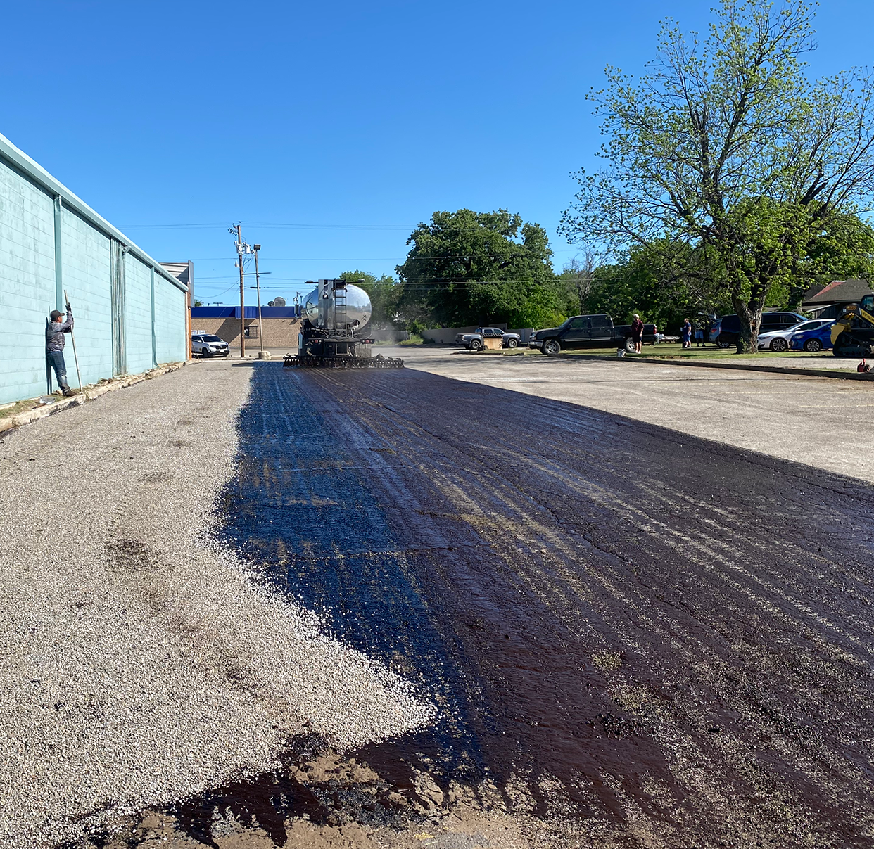 Chip and Tar Seal Process