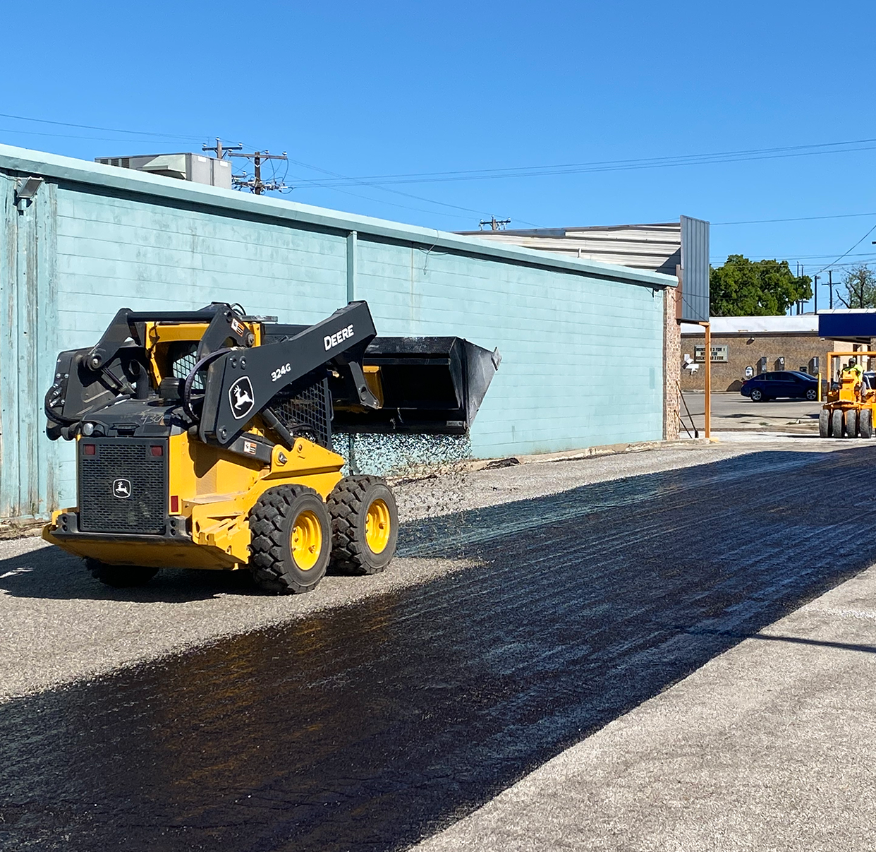 Pouring Tar with M. Carroll Paving