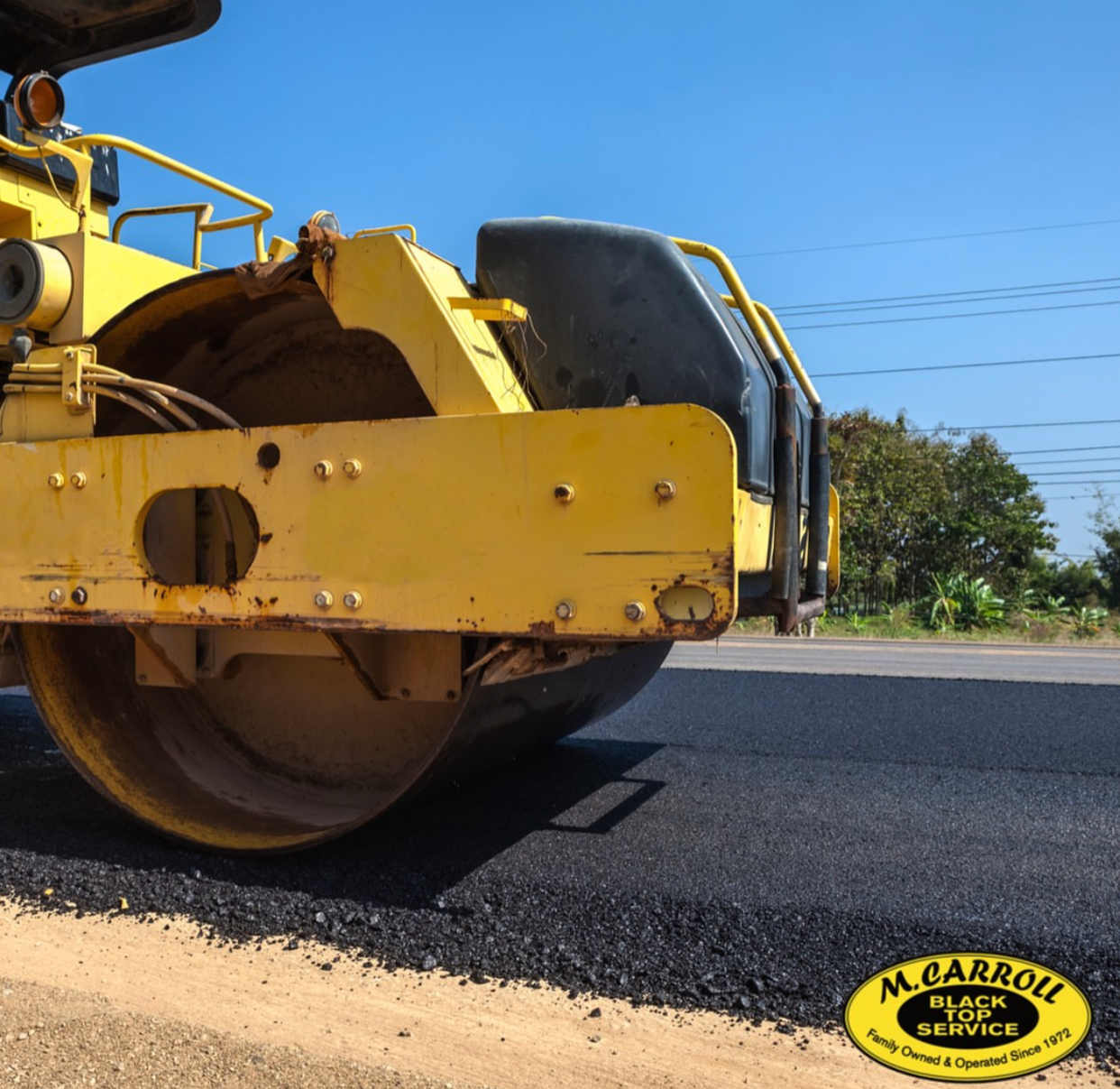 Rolling Asphalt for Commercial Lot