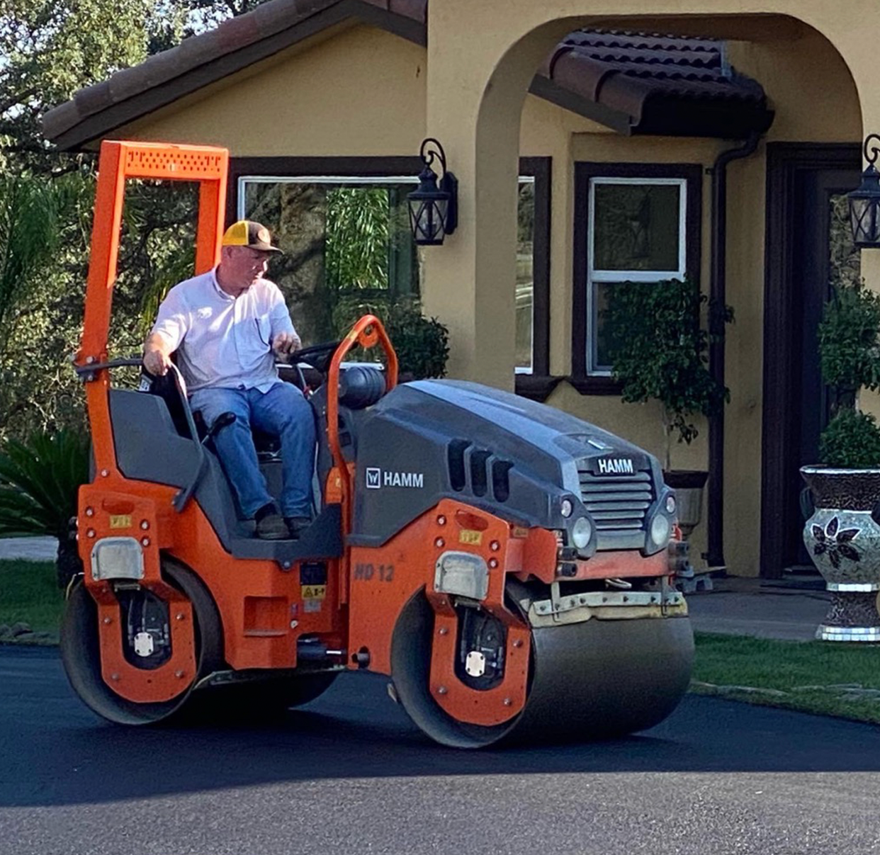 Rolling Residential Asphalt Area