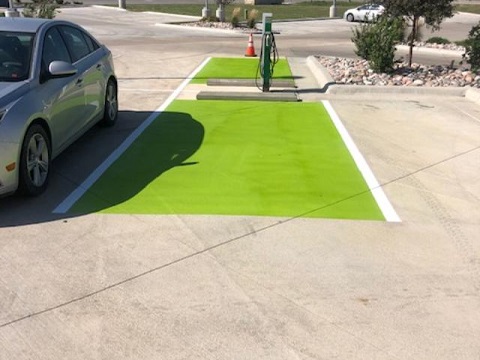 Concrete Flatwork Painted