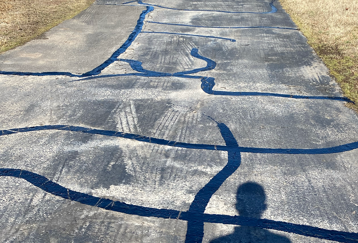 Multiple Asphalt Crack Filling