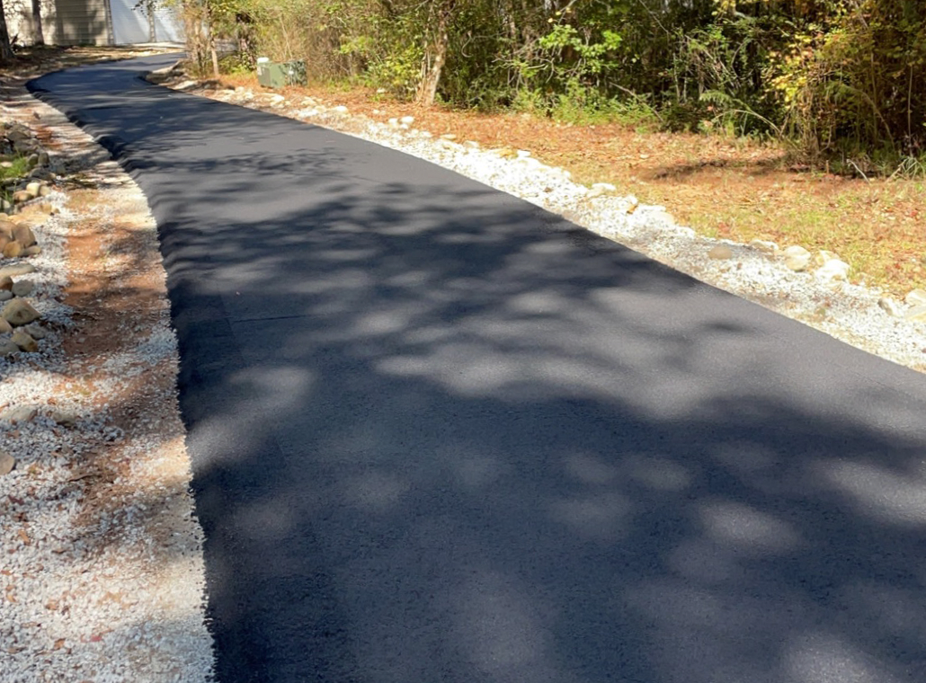 Long Asphalt Driveway