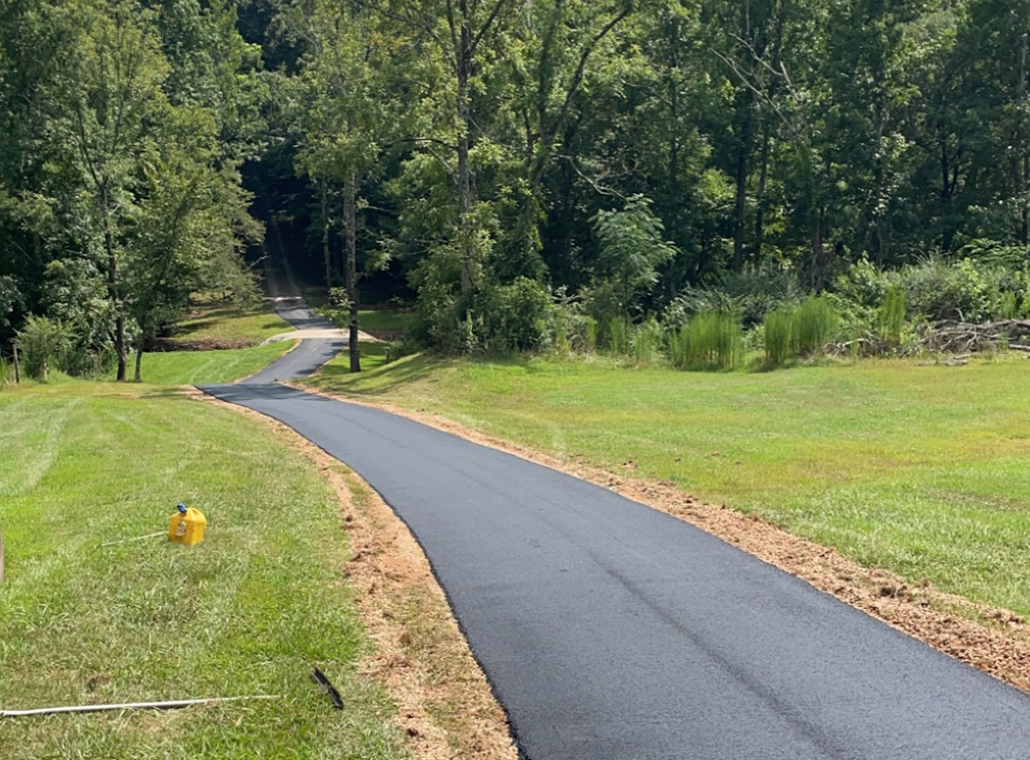Long Asphalt Driveway