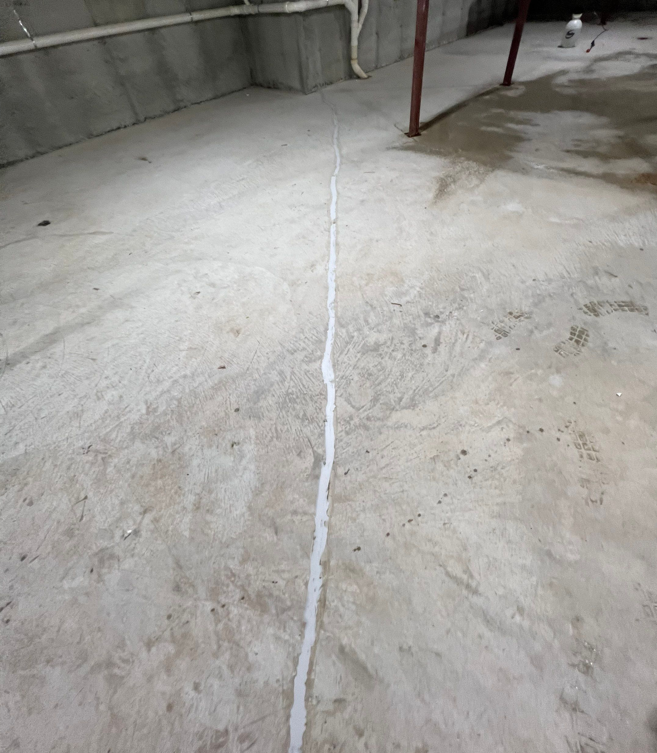 Radon Crack Sealing Repair Work