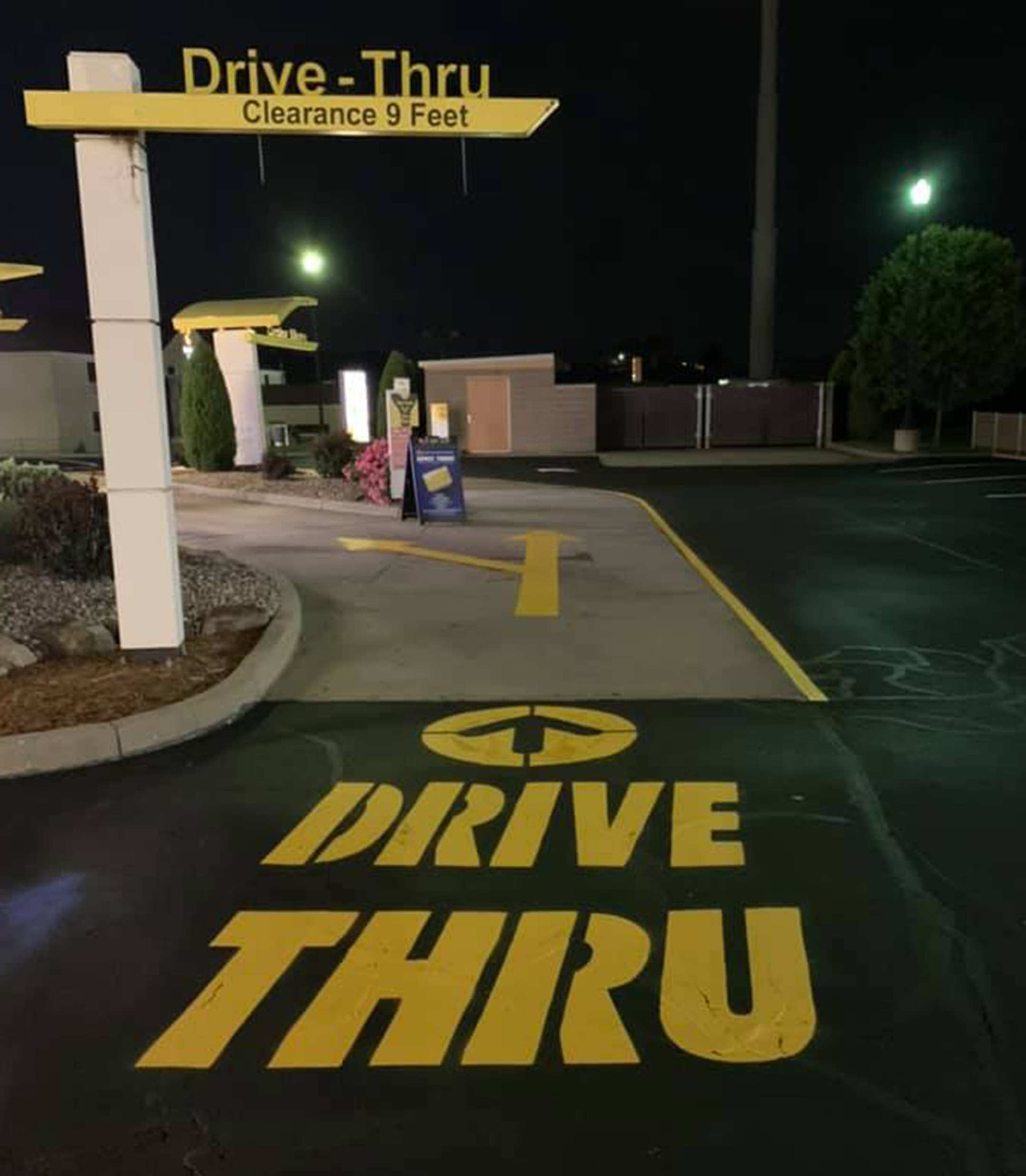 Line Striping Drive-Thru