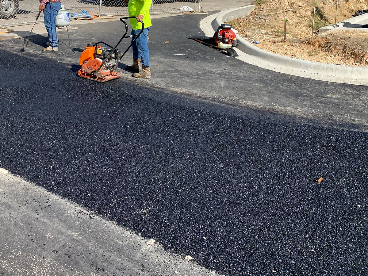 Asphalt Repair The Driveway Guys Middle of Repair