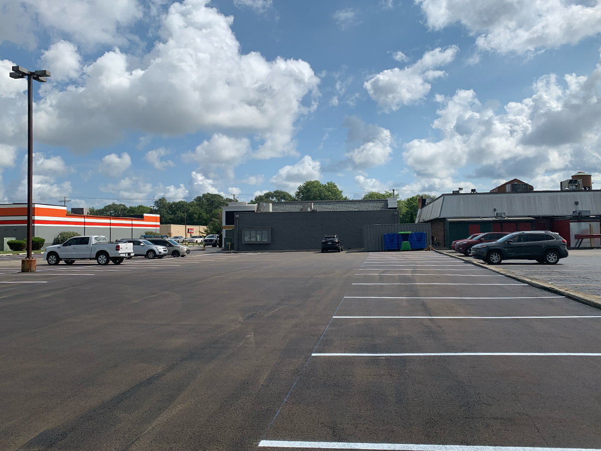 Paved Lot with Line Striping from The Driveway Guys