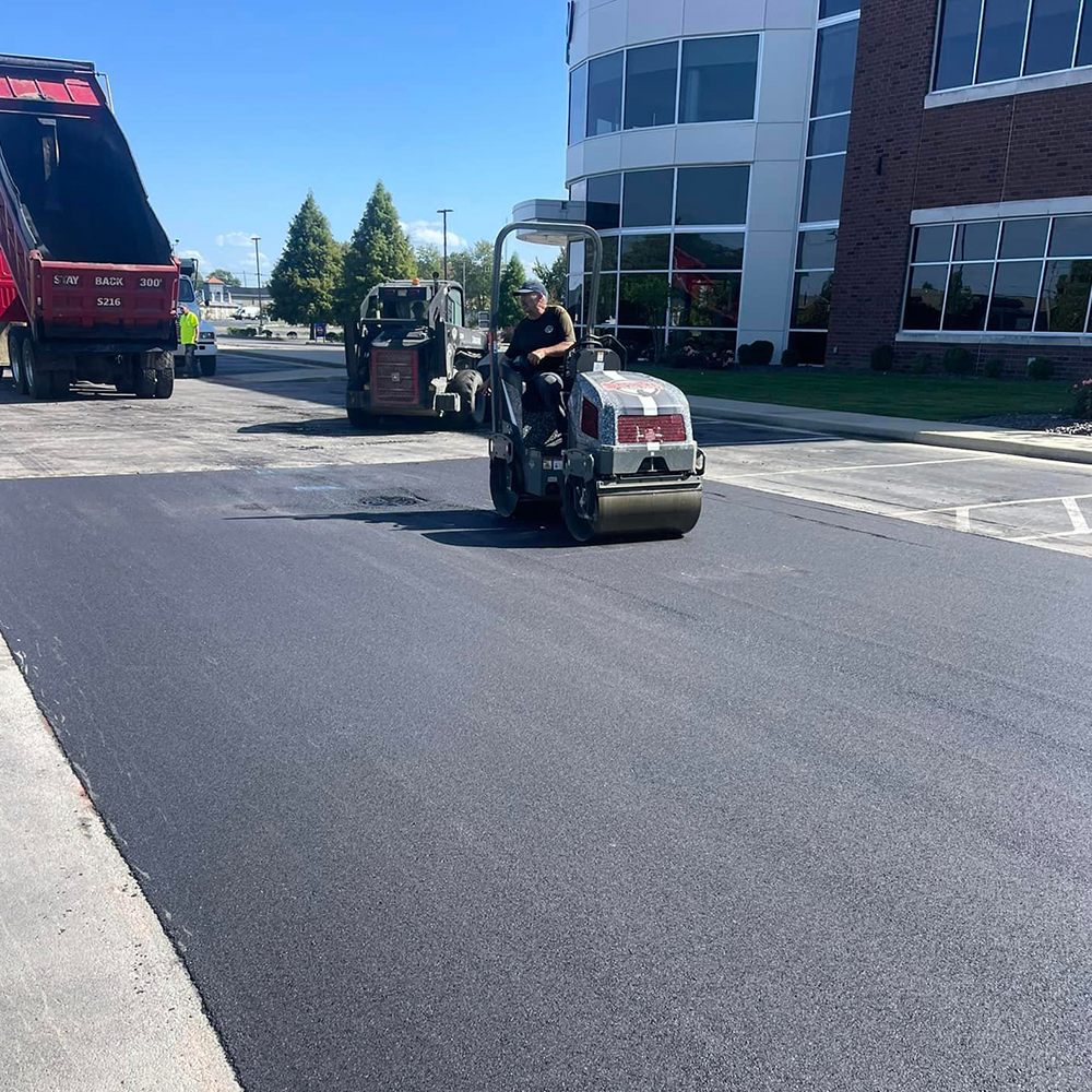 Commercial Asphalt Rolling