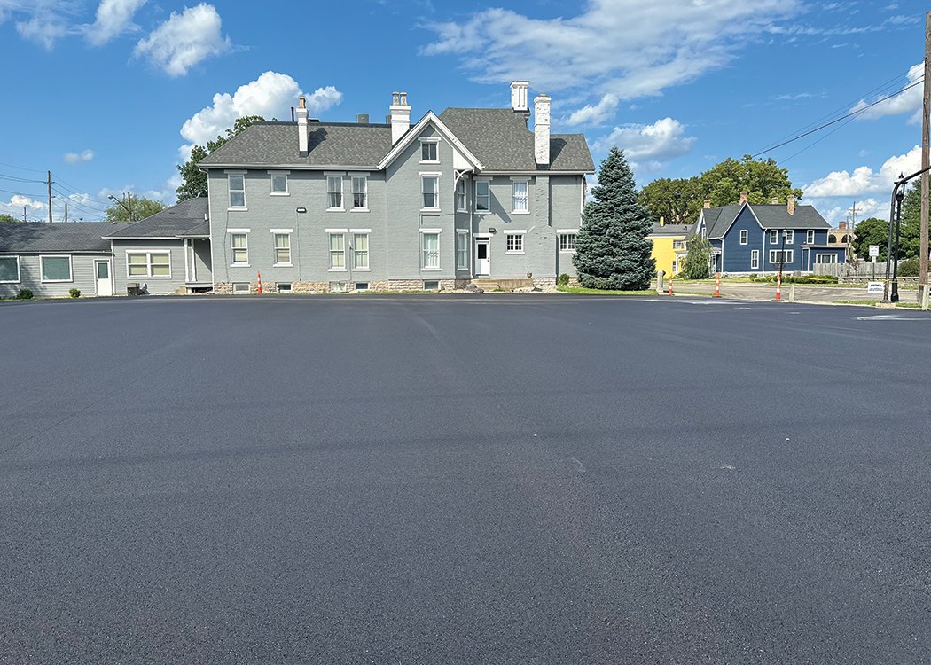 Commercial Asphalt Parking Lot Apartments