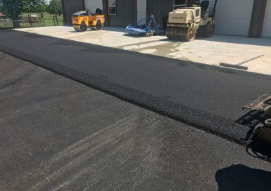 Residential asphalt project with Smith Paving