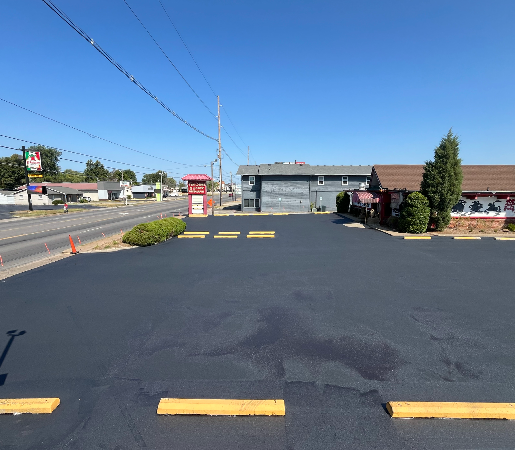 Asphalt Parking Lot in Town from Superior Asphalt