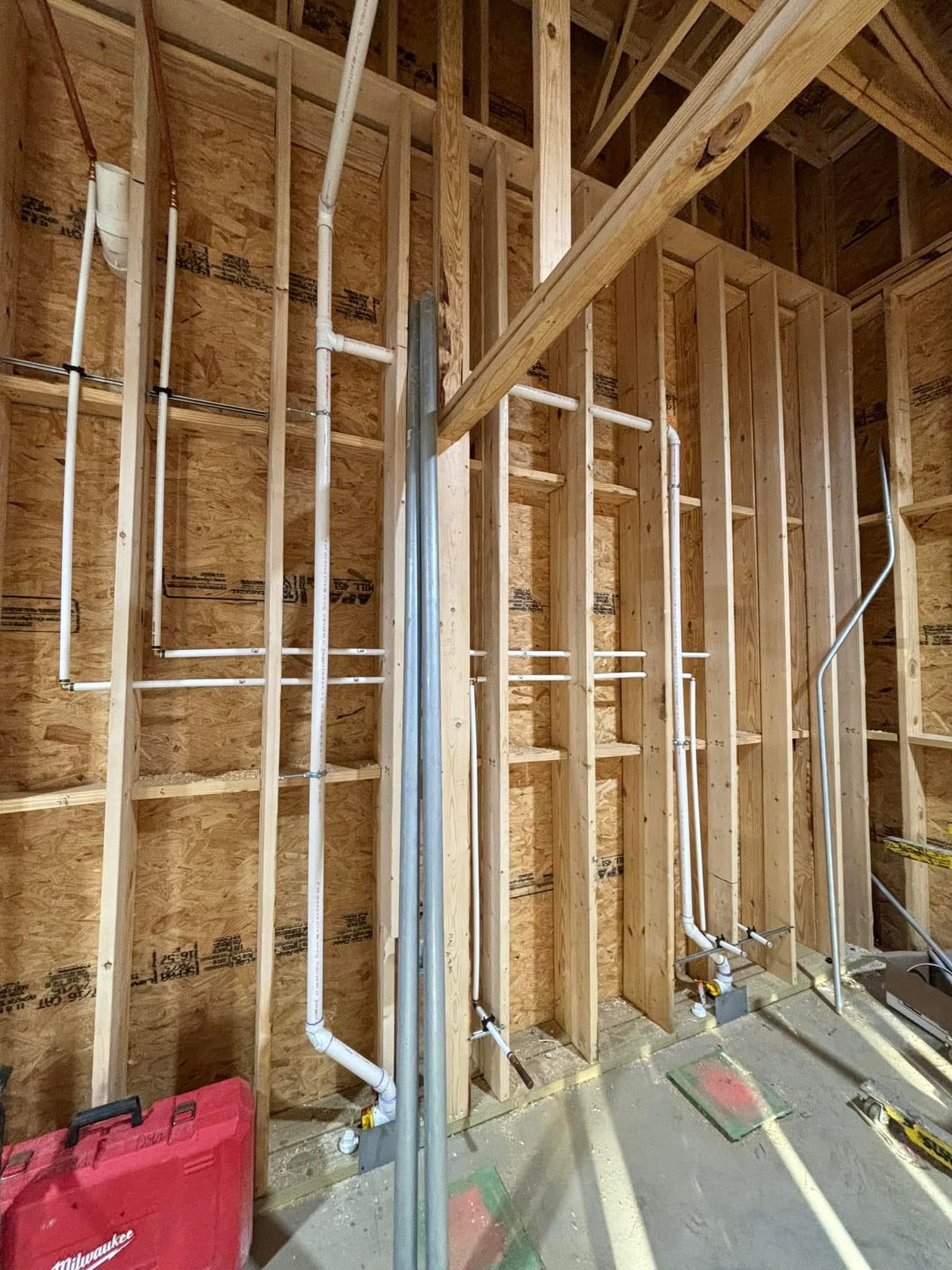 Commercial Plumbing in Wall Two Brothers