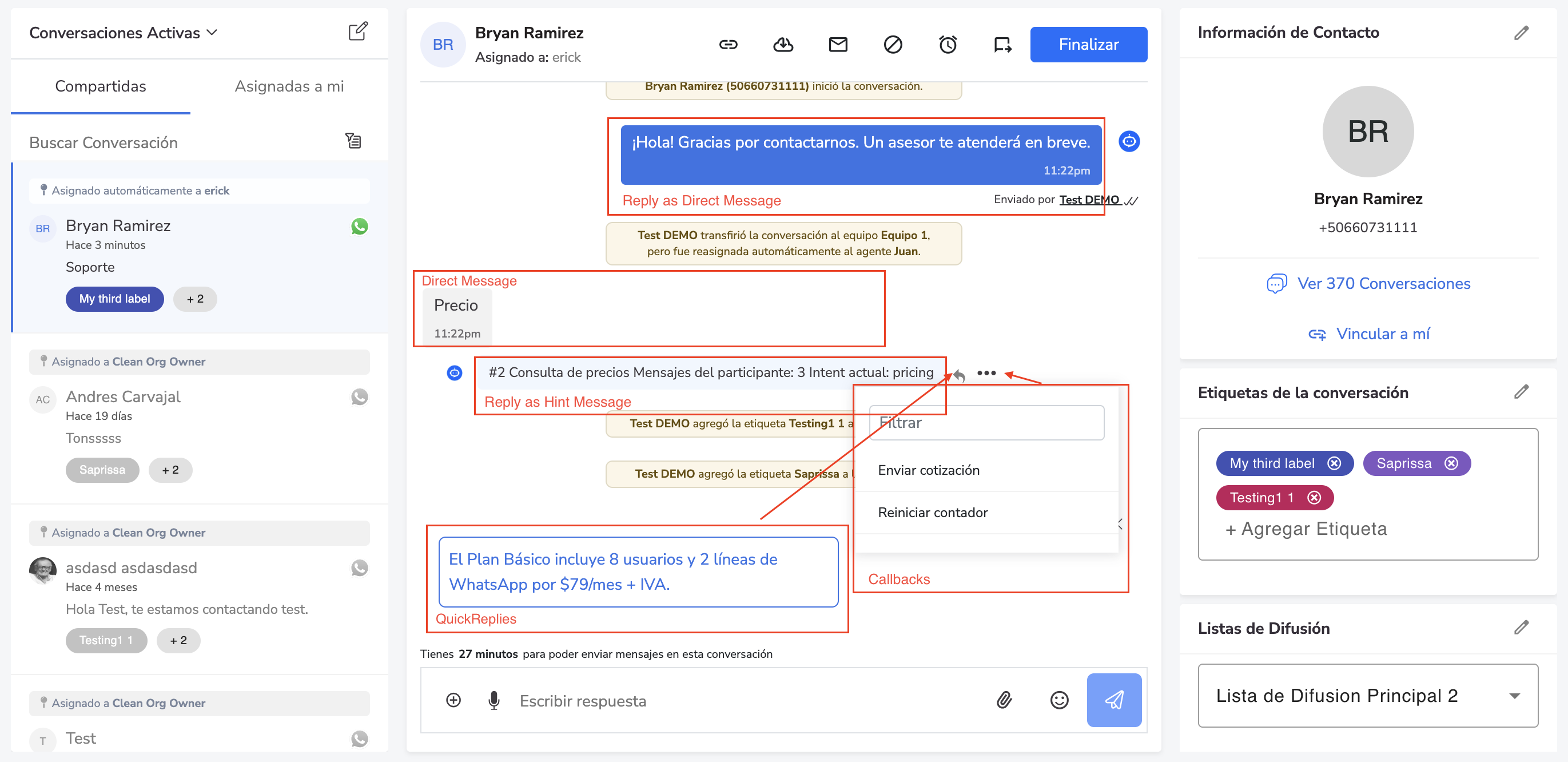 Elementos de la conversación