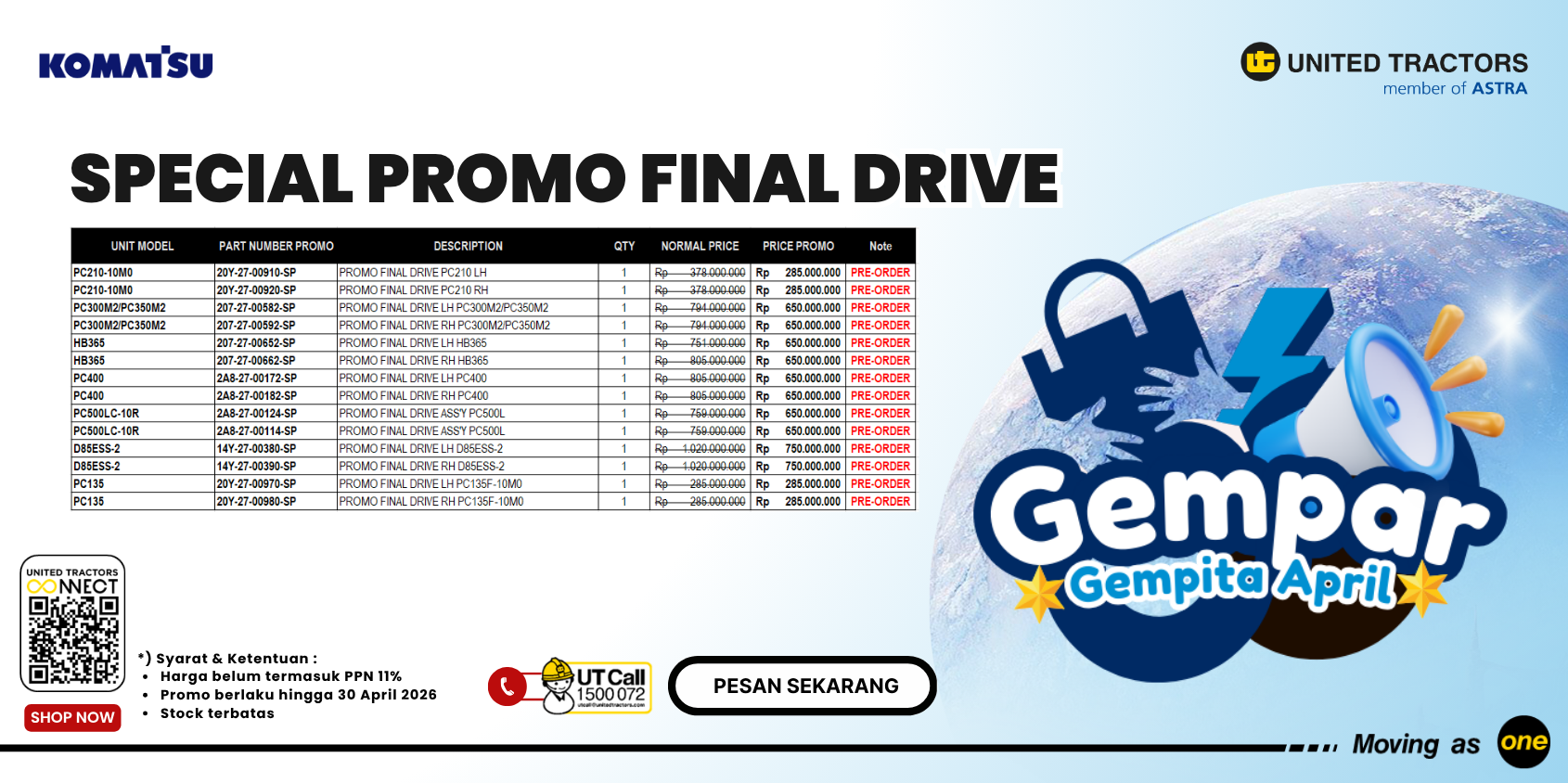 SPECIAL PROMO FINAL DRIVE ASSY's thumbnail