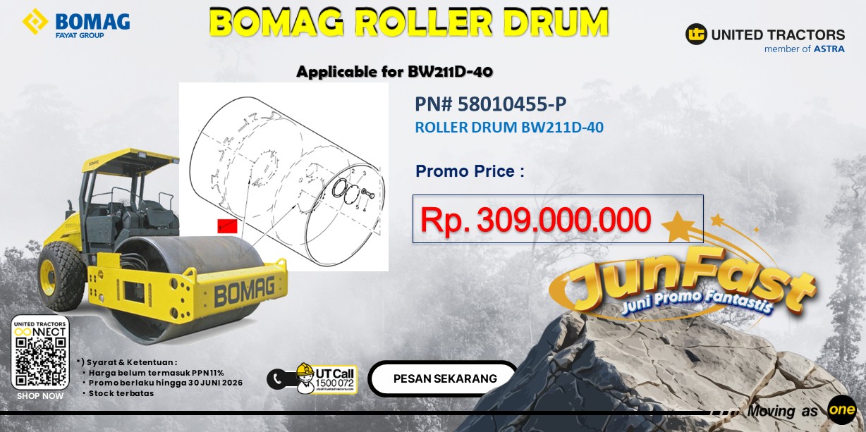 PROMO ROLLER DRUM BOMAG BW211D 40's thumbnail
