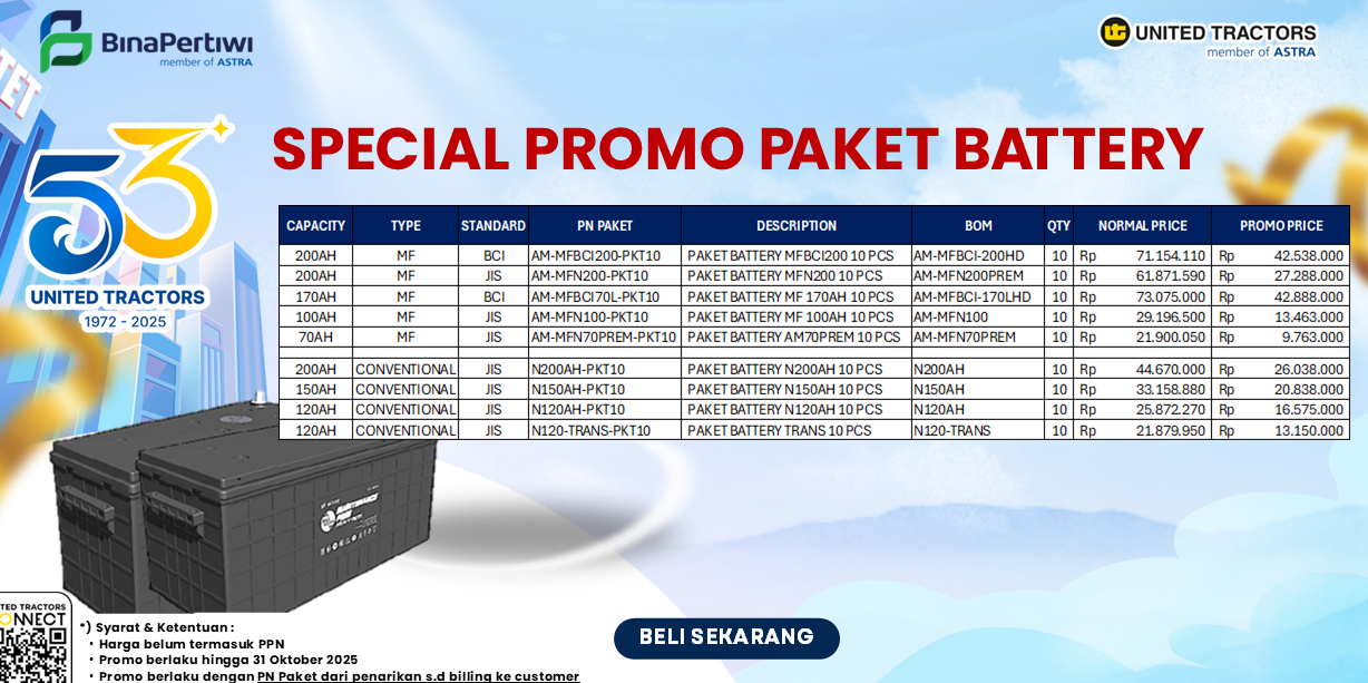 PROMO PAKET BATTERY UTP's thumbnail