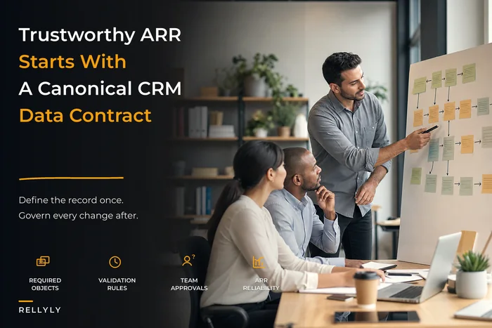 CRM canonical data model: required objects, validation rules and a data‑contract lifecycle for trustworthy ARR reporting