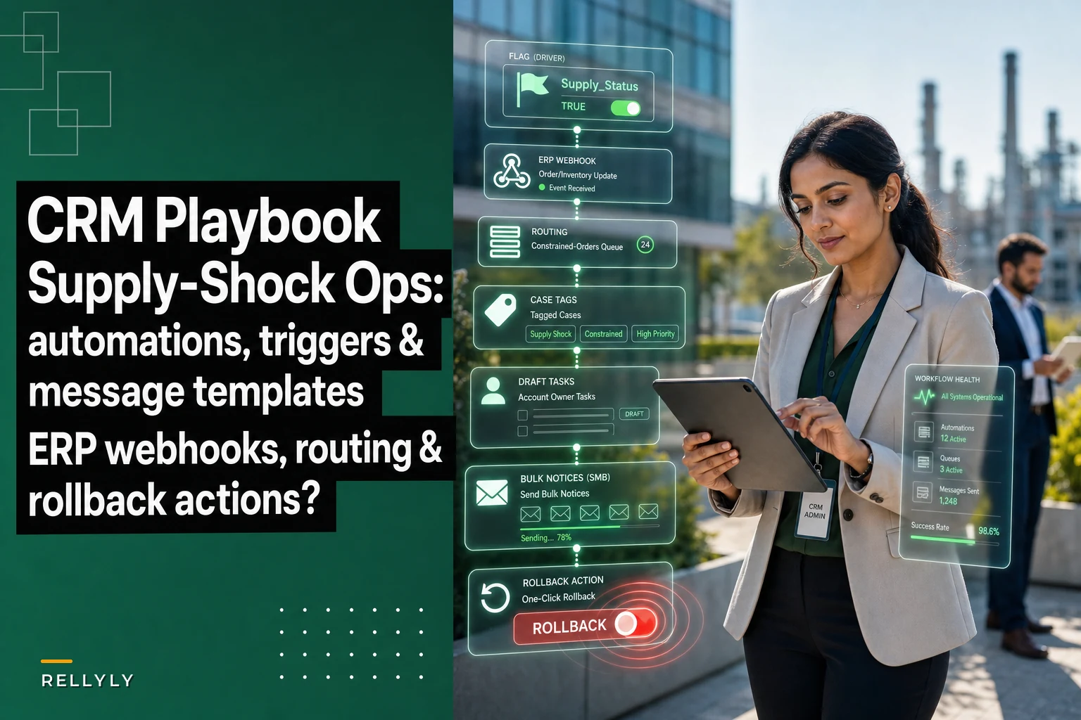 CRM playbook: automations, triggers & templates for customer service during manufacturing supply shocks