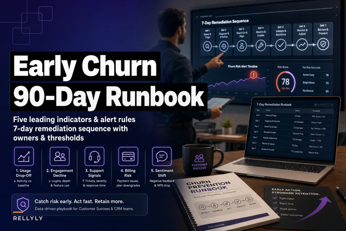Detect early churn signals in the first 90 days: five leading indicators and a 7‑day remediation sequence
