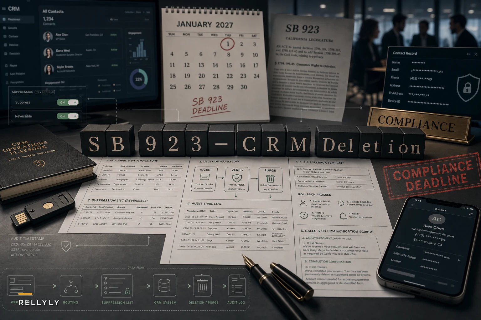 How CRM teams should operationalize California's expanded deletion rights (SB 923): a short checklist for sales & customer‑success